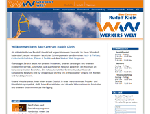 Tablet Screenshot of bau-centrum-klein.de